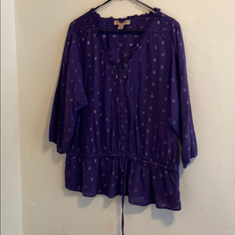 Purple blouse by Nine West size XL